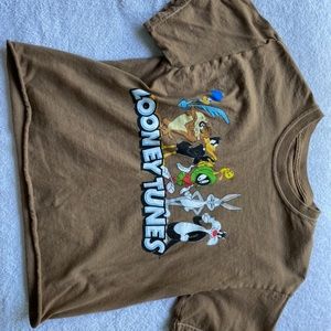 Brown Looney Tunes Shirt